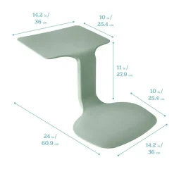 The Surf Portable Lap Desk, Kids Floor Desk, One-Piece Writing Table, Flexible Seating, 10-Pack