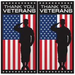 4th of July Thank You Veterans Door Cover