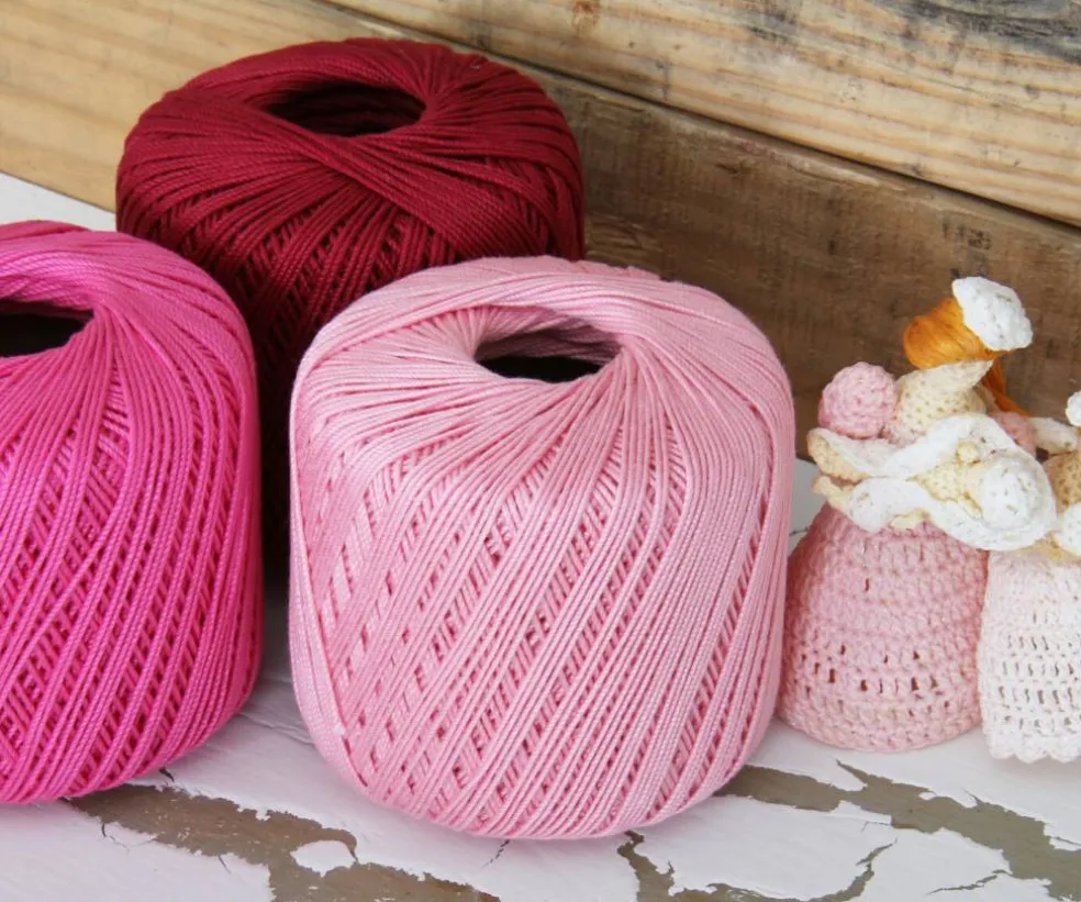 Threadart Cotton Crochet Thread - 30 Color Options - Size 10 and Size 3 - 100% Pure Cotton