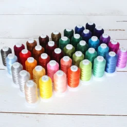 Threadart Polyester Embroidery Machine Thread Sets | 500M Spools 40wt | For Brother Babylock Janome Singer Pfaff Bernina Machines - 7 Sets Available Up to 160