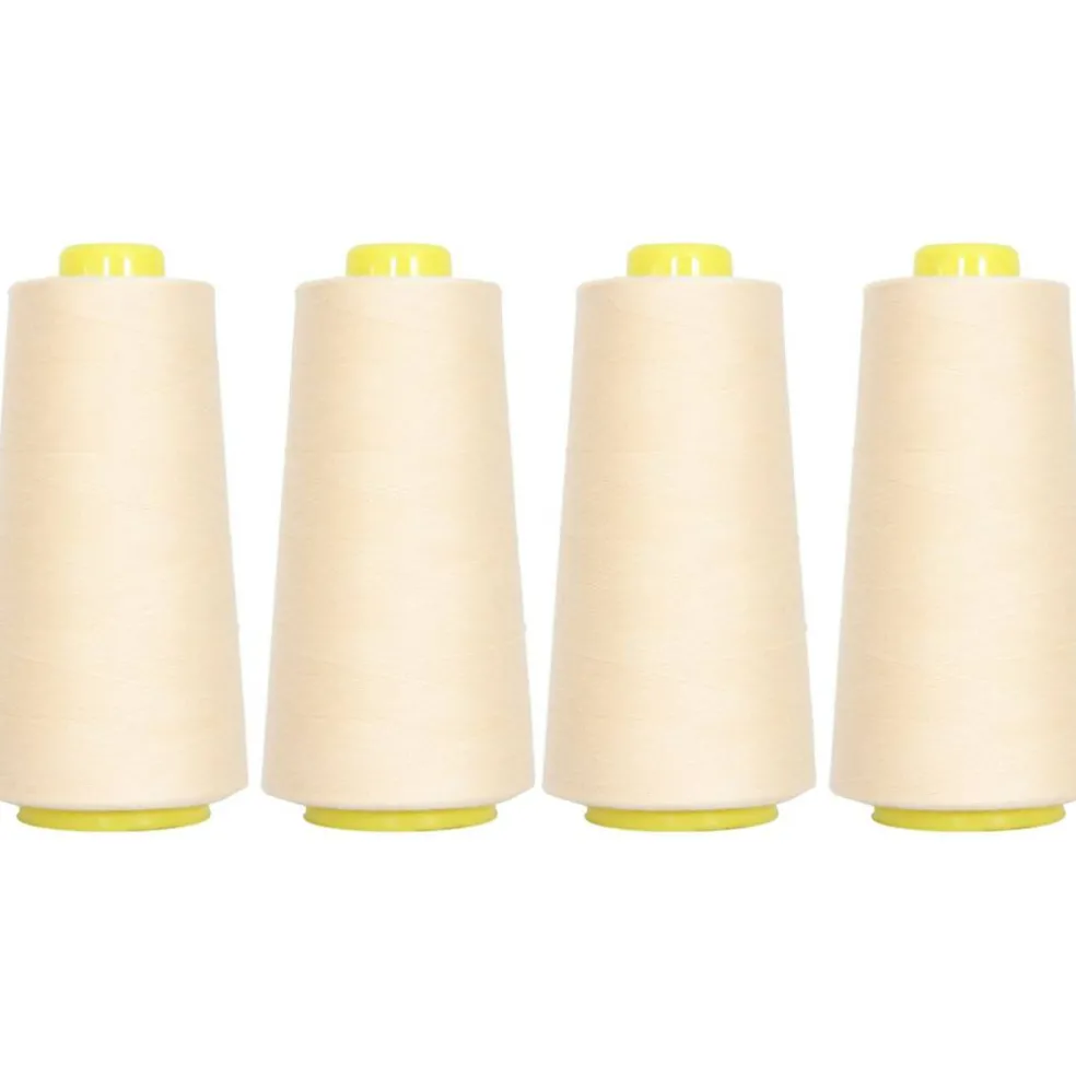 Threadart Polyester Serger Thread - 2750 yds 40/2 - 4 Cone Bundle Pack - 56 Colors Available -