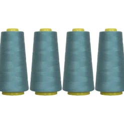 Threadart Polyester Serger Thread - 2750 yds 40/2 - 4 Cone Bundle Pack - 56 Colors Available -