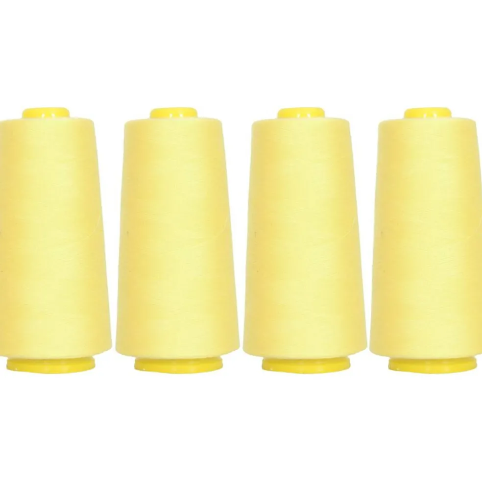 Threadart Polyester Serger Thread - 2750 yds 40/2 - 4 Cone Bundle Pack - 56 Colors Available -