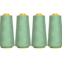 Threadart Polyester Serger Thread - 2750 yds 40/2 - 4 Cone Bundle Pack - 56 Colors Available -