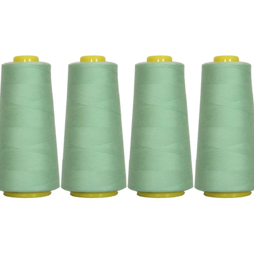 Threadart Polyester Serger Thread - 2750 yds 40/2 - 4 Cone Bundle Pack - 56 Colors Available -