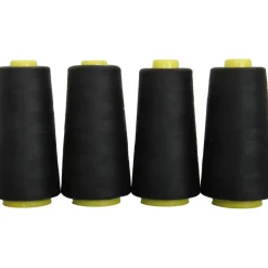 Threadart Polyester Serger Thread - 2750 yds 40/2 - 4 Cone Bundle Pack - 56 Colors Available -