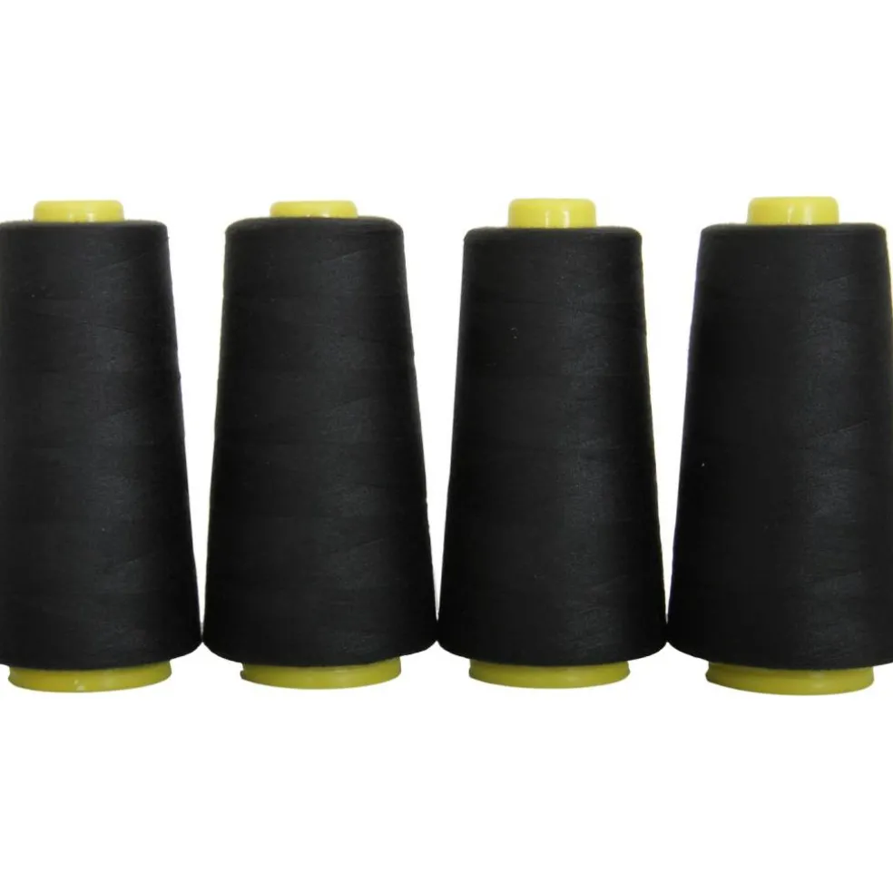 Threadart Polyester Serger Thread - 2750 yds 40/2 - 4 Cone Bundle Pack - 56 Colors Available -