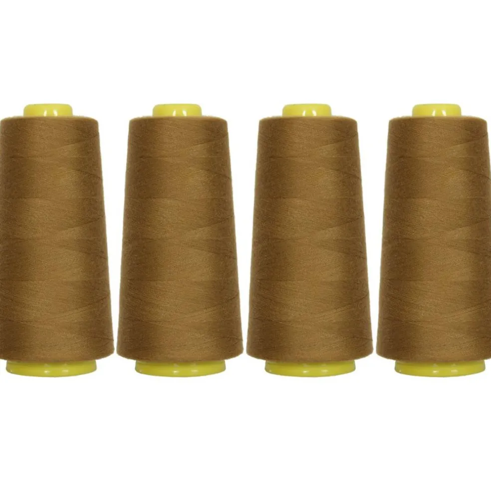 Threadart Polyester Serger Thread - 2750 yds 40/2 - 4 Cone Bundle Pack - 56 Colors Available -