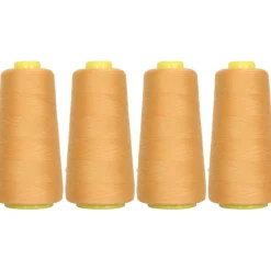 Threadart Polyester Serger Thread - 2750 yds 40/2 - 4 Cone Bundle Pack - 56 Colors Available -