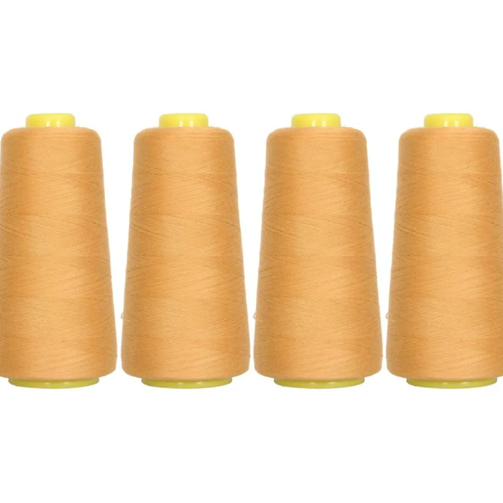 Threadart Polyester Serger Thread - 2750 yds 40/2 - 4 Cone Bundle Pack - 56 Colors Available -