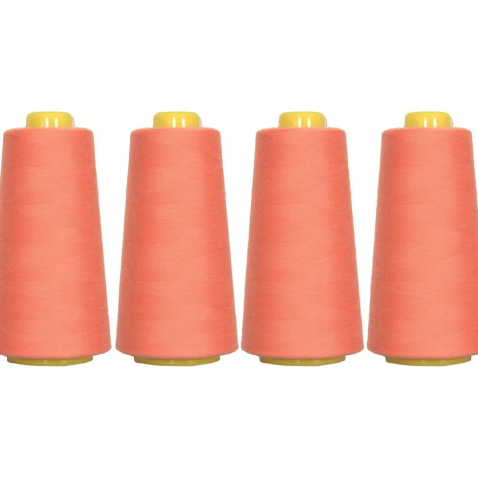 Threadart Polyester Serger Thread - 2750 yds 40/2 - 4 Cone Bundle Pack - 56 Colors Available -