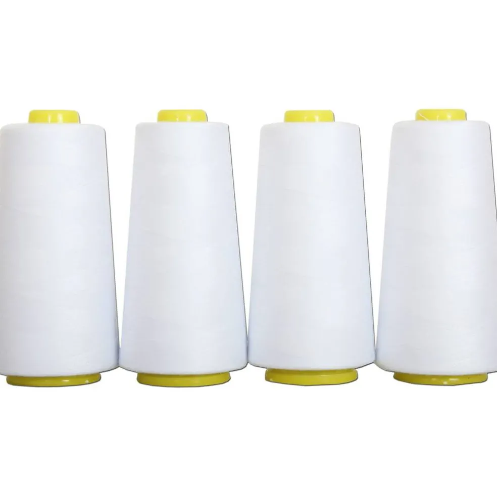 Threadart Polyester Serger Thread - 2750 yds 40/2 - 4 Cone Bundle Pack - 56 Colors Available -