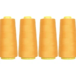 Threadart Polyester Serger Thread - 2750 yds 40/2 - 4 Cone Bundle Pack - 56 Colors Available -