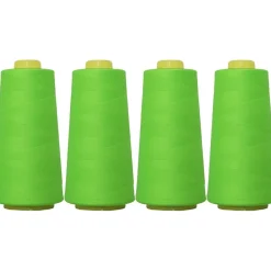 Threadart Polyester Serger Thread - 2750 yds 40/2 - 4 Cone Bundle Pack - 56 Colors Available -