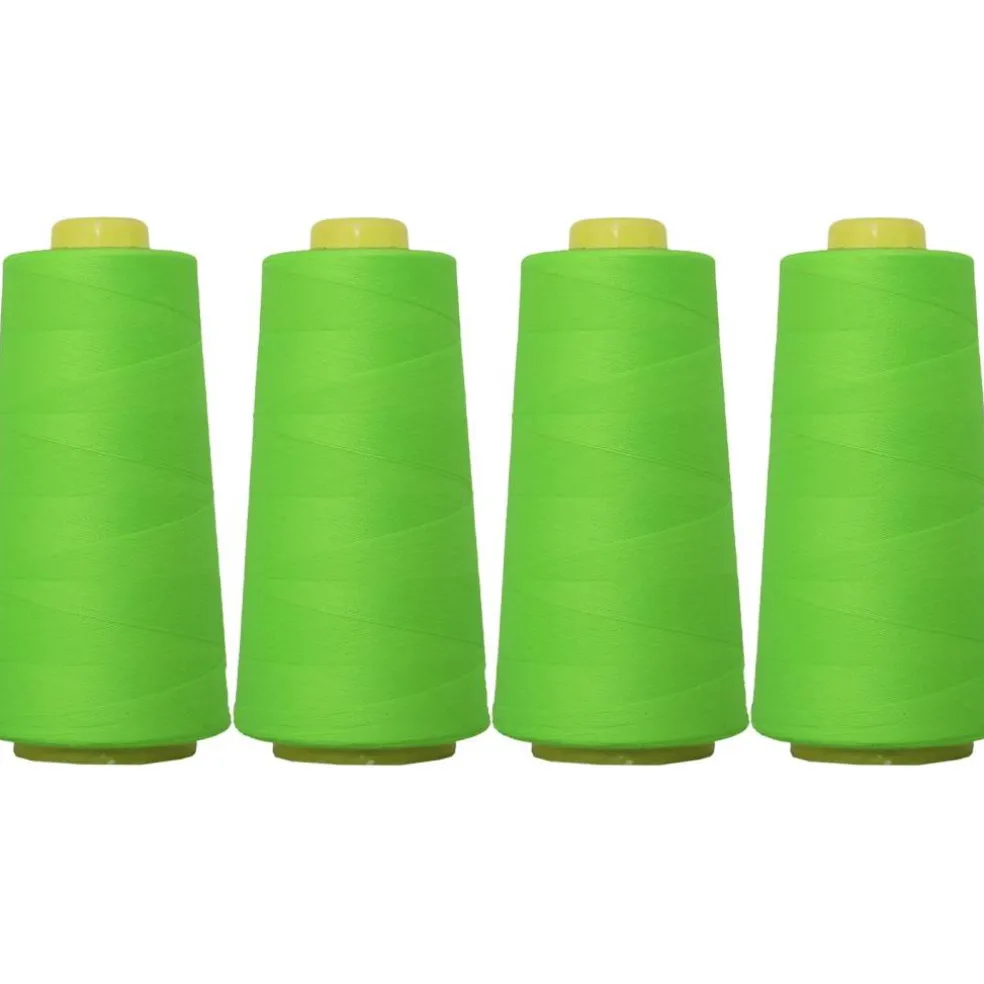 Threadart Polyester Serger Thread - 2750 yds 40/2 - 4 Cone Bundle Pack - 56 Colors Available -