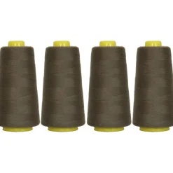 Threadart Polyester Serger Thread - 2750 yds 40/2 - 4 Cone Bundle Pack - 56 Colors Available -