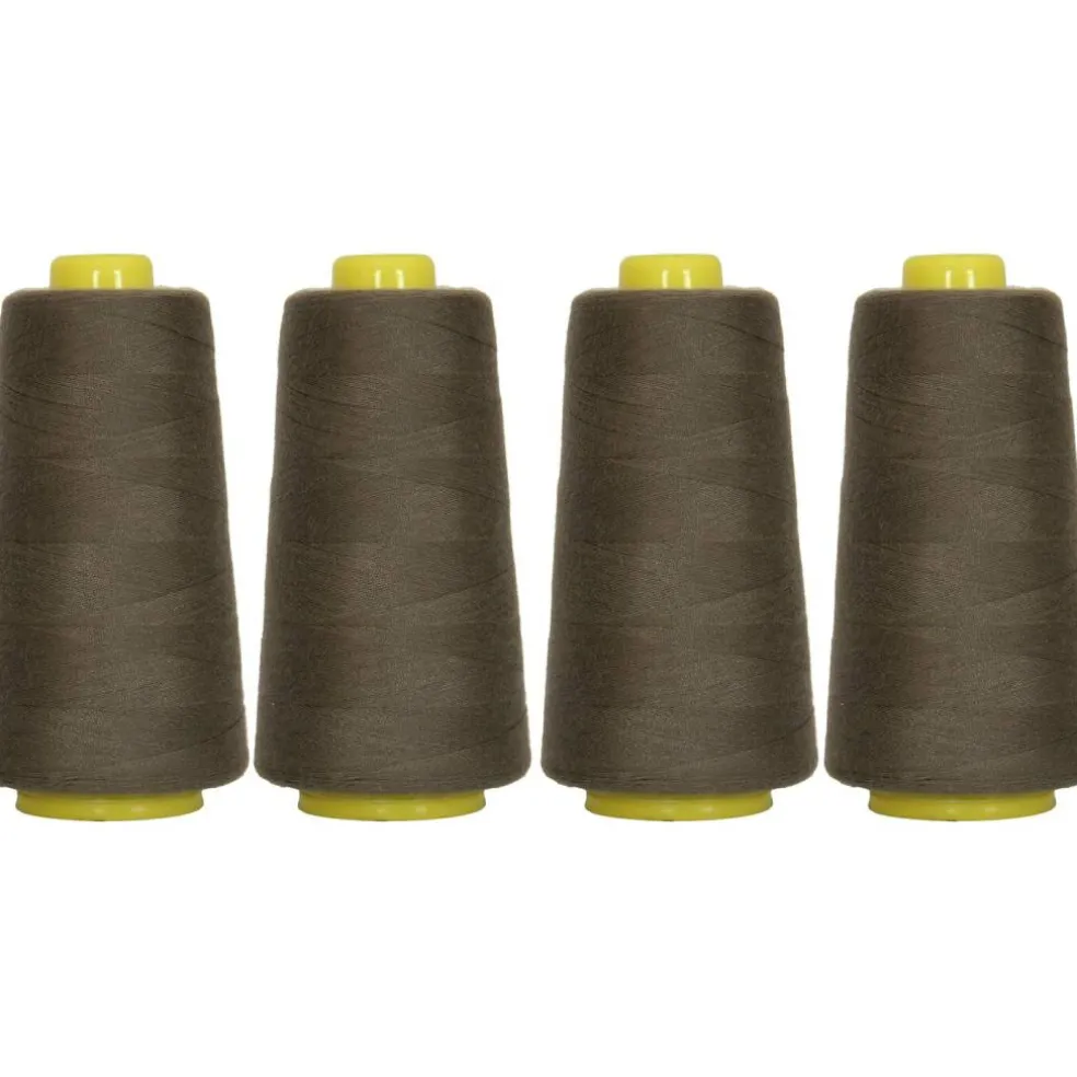 Threadart Polyester Serger Thread - 2750 yds 40/2 - 4 Cone Bundle Pack - 56 Colors Available -