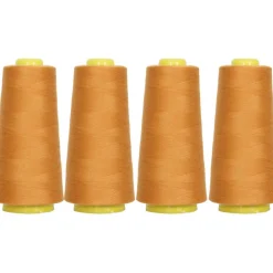 Threadart Polyester Serger Thread - 2750 yds 40/2 - 4 Cone Bundle Pack - 56 Colors Available -