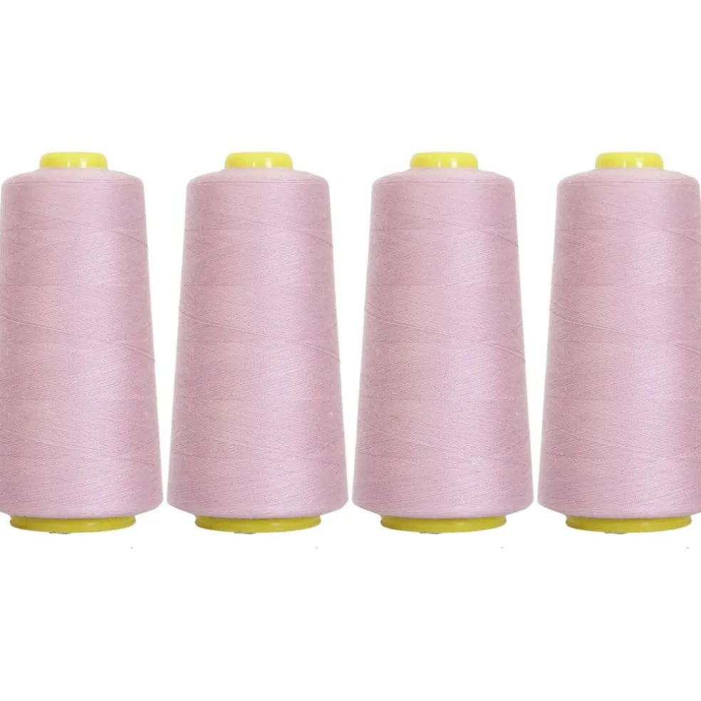 Threadart Polyester Serger Thread - 2750 yds 40/2 - 4 Cone Bundle Pack - 56 Colors Available -