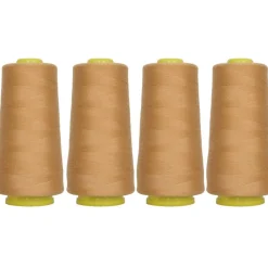 Threadart Polyester Serger Thread - 2750 yds 40/2 - 4 Cone Bundle Pack - 56 Colors Available -