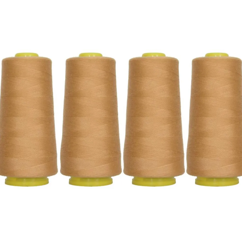 Threadart Polyester Serger Thread - 2750 yds 40/2 - 4 Cone Bundle Pack - 56 Colors Available -