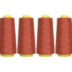 Threadart Polyester Serger Thread - 2750 yds 40/2 - 4 Cone Bundle Pack - 56 Colors Available -