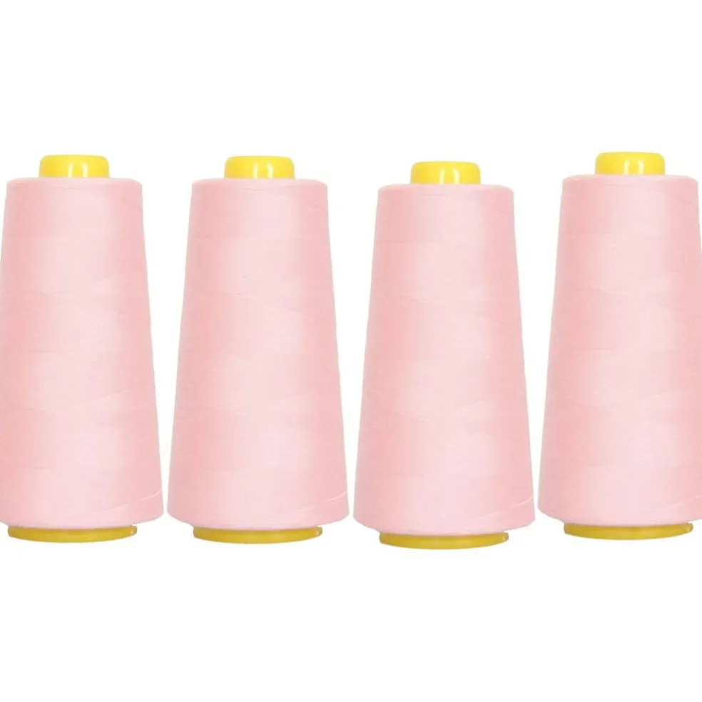 Threadart Polyester Serger Thread - 2750 yds 40/2 - 4 Cone Bundle Pack - 56 Colors Available -