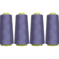 Threadart Polyester Serger Thread - 2750 yds 40/2 - 4 Cone Bundle Pack - 56 Colors Available -