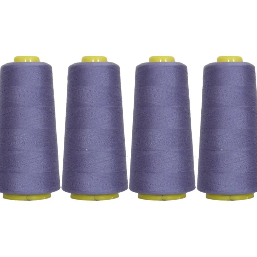 Threadart Polyester Serger Thread - 2750 yds 40/2 - 4 Cone Bundle Pack - 56 Colors Available -
