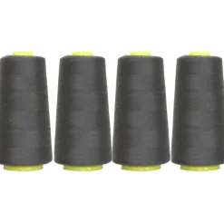 Threadart Polyester Serger Thread - 2750 yds 40/2 - 4 Cone Bundle Pack - 56 Colors Available -
