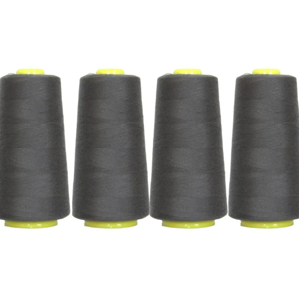 Threadart Polyester Serger Thread - 2750 yds 40/2 - 4 Cone Bundle Pack - 56 Colors Available -