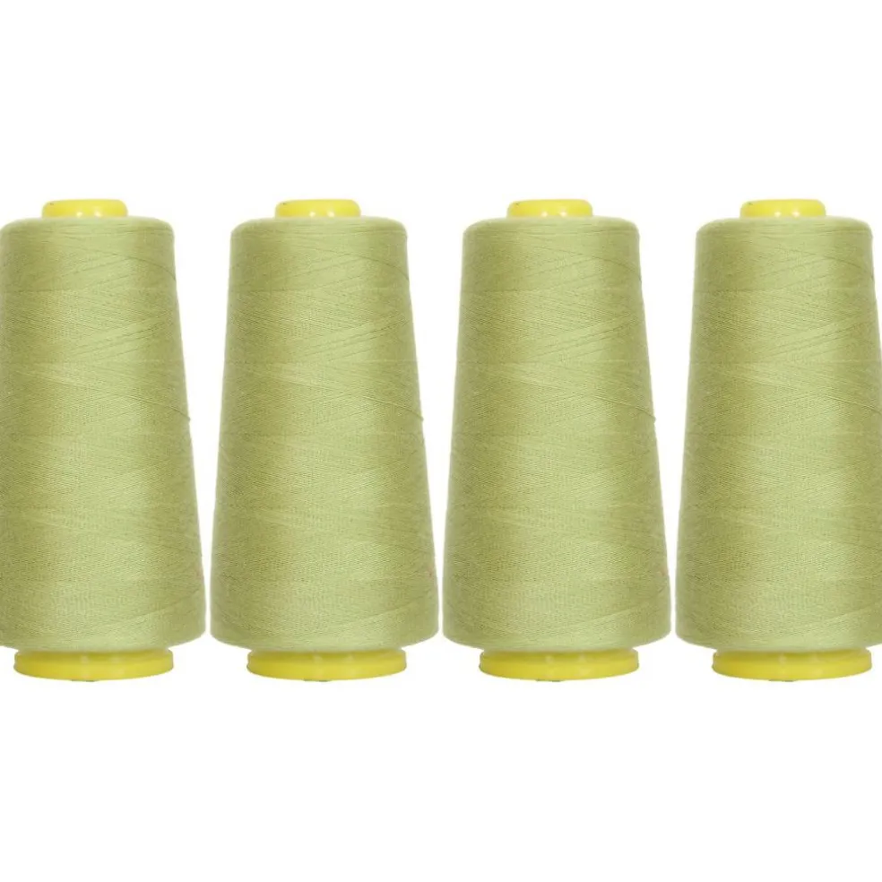 Threadart Polyester Serger Thread - 2750 yds 40/2 - 4 Cone Bundle Pack - 56 Colors Available -