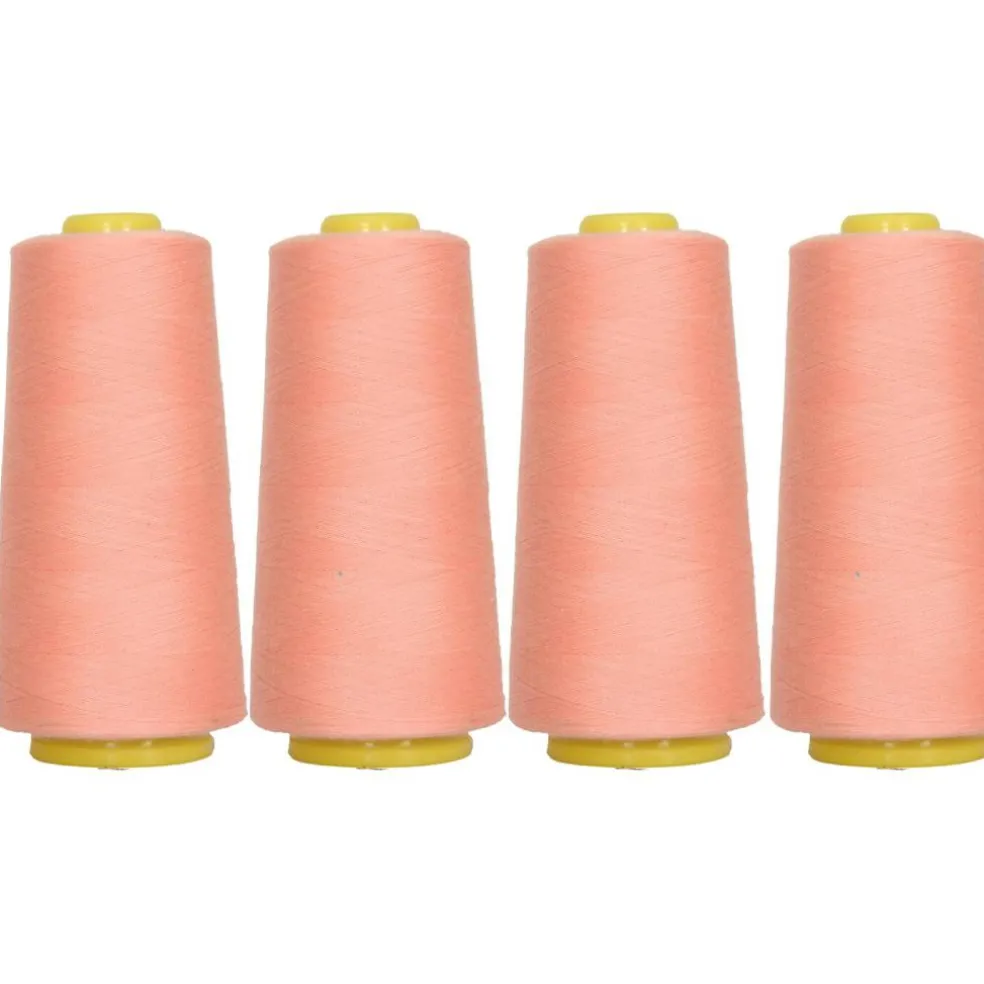 Threadart Polyester Serger Thread - 2750 yds 40/2 - 4 Cone Bundle Pack - 56 Colors Available -