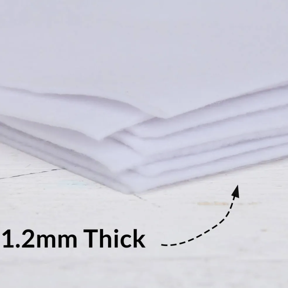 Threadart Premium Felt By the Yard - 36" Wide | Soft Wool-Like Feel | 1.2mm Thick for DIY Crafts, Sewing, Crafting Projects | Compatible with Cricut Maker