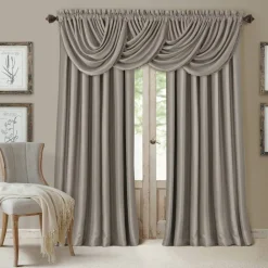 Threadmade All Seasons Blackout Window Curtain, Taupe - 52