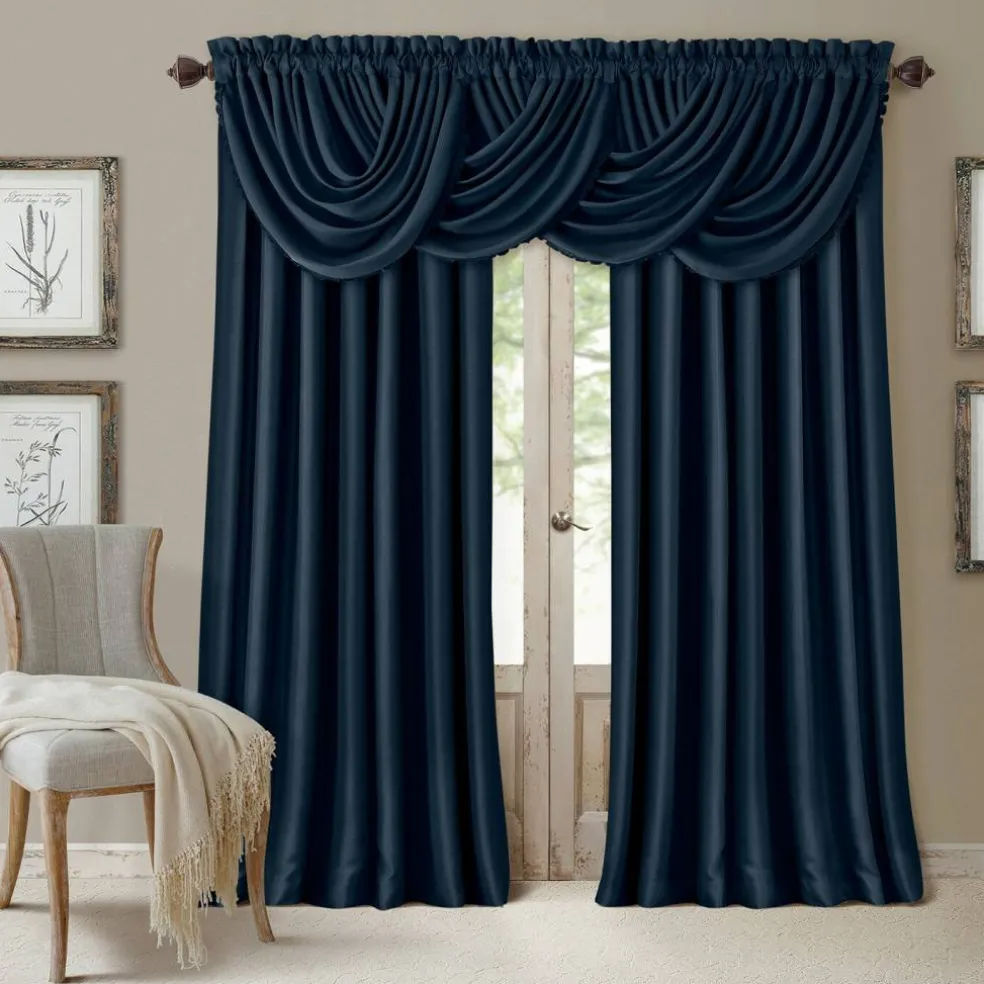Threadmade All Seasons Blackout Window Curtain, Taupe - 52"W x 84"L
