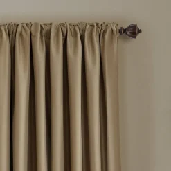 Threadmade All Seasons Blackout Window Curtain, Taupe - 52
