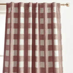 Threadmade Grainger Rod Pocket Back Tab Window Curtain, Indigo - 52
