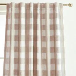 Threadmade Grainger Rod Pocket Back Tab Window Curtain, Indigo - 52