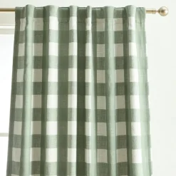 Threadmade Grainger Rod Pocket Back Tab Window Curtain, Indigo - 52