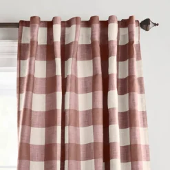 Threadmade Grainger Rod Pocket Back Tab Window Curtain, Indigo - 52
