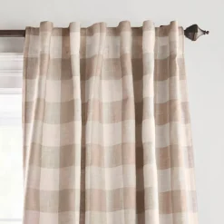 Threadmade Grainger Rod Pocket Back Tab Window Curtain, Indigo - 52