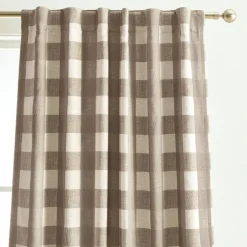 Threadmade Grainger Rod Pocket Back Tab Window Curtain, Indigo - 52
