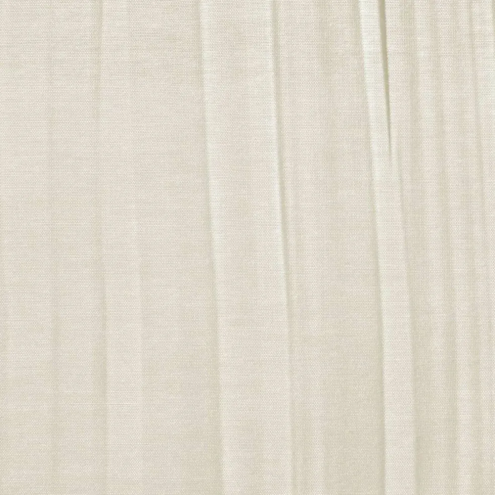 Threadmade Jolie Semi-Sheer Tab Top Window Curtain, Ivory - 52"W x 108"L