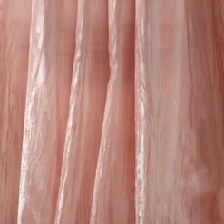 Threadmade Korena Tie-Top Crushed Velvet Window Curtain, Taupe - 52