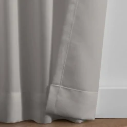 Threadmade Matine Solid Tab Top Indoor/Outdoor Window Curtain, Gray - 52