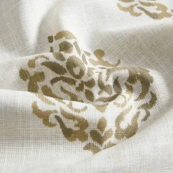 Threadmade Navara Medallion Room Darkening Window Curtain, Cinnamon - 52