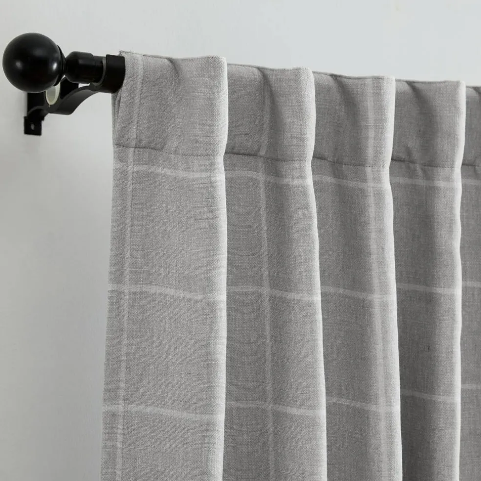 Threadmade Sawyer Window Panel, Linen - 52"W x 84"L