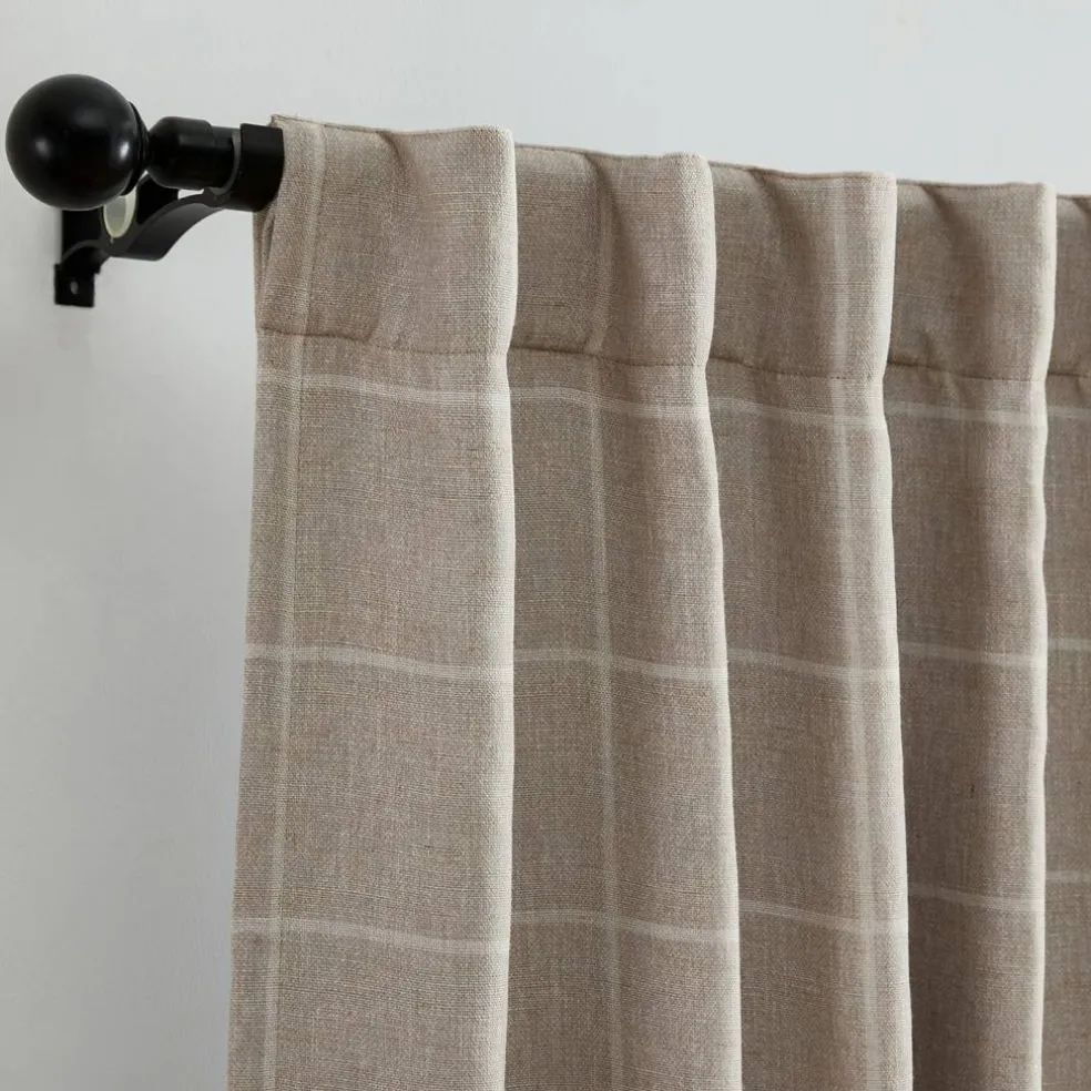 Threadmade Sawyer Window Panel, Linen - 52"W x 84"L