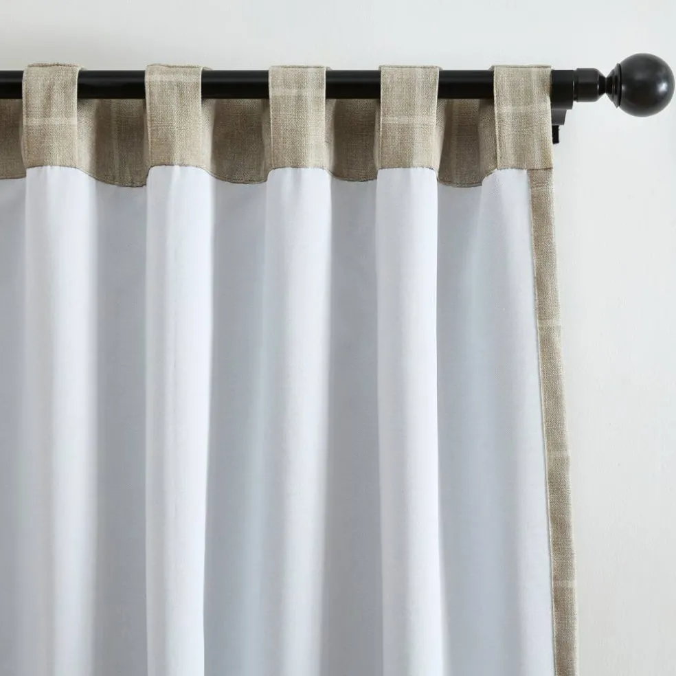 Threadmade Sawyer Window Panel, Linen - 52"W x 84"L